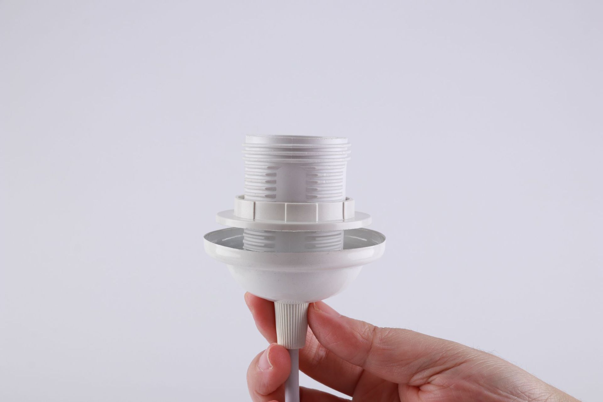 E27 Edison Screw Style Black Plastic Vintage Ceiling Pendant Light Fitting Lamp Holder with 1 Meter Cable 250V 4A