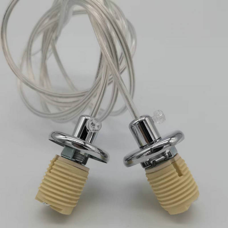 G9 Halogen Lamp Holder Socket Kit with Quartz Stone Holder Ceramic Outer Ring 250V