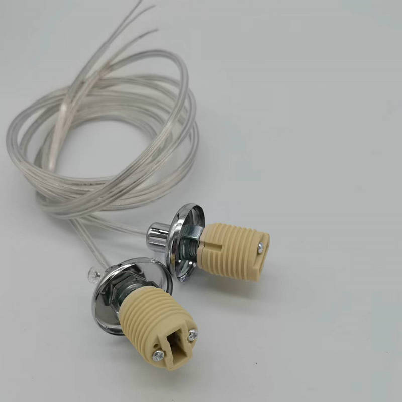 G9 Halogen Lamp Holder Socket Kit with Quartz Stone Holder Ceramic Outer Ring 250V
