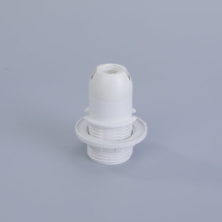 Manufacturers Supply E14 Plastic Screw Cassette Lamp Holder with Ring Retro Bulb Holder 220V 4A Indoor/Outdoor Use