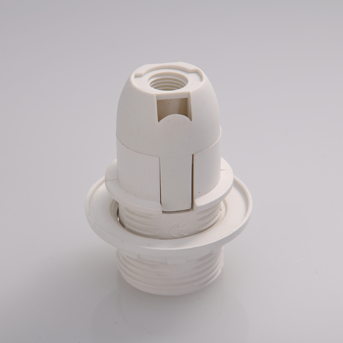 Manufacturers Supply E14 Plastic Screw Cassette Lamp Holder with Ring Retro Bulb Holder 220V 4A Indoor/Outdoor Use