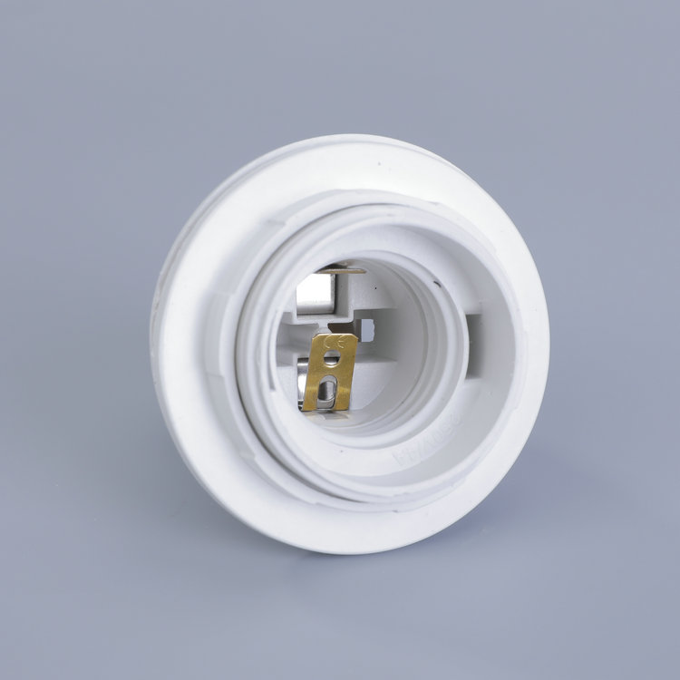 Wholesale Lighting Accessories E27 Lamp Holder Fully Threaded Screw Locking Device Plastic Tooth 250V Safety 4A Customizable
