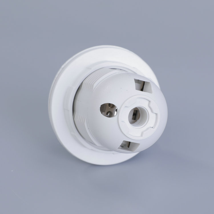 Wholesale Lighting Accessories E27 Lamp Holder Fully Threaded Screw Locking Device Plastic Tooth 250V Safety 4A Customizable