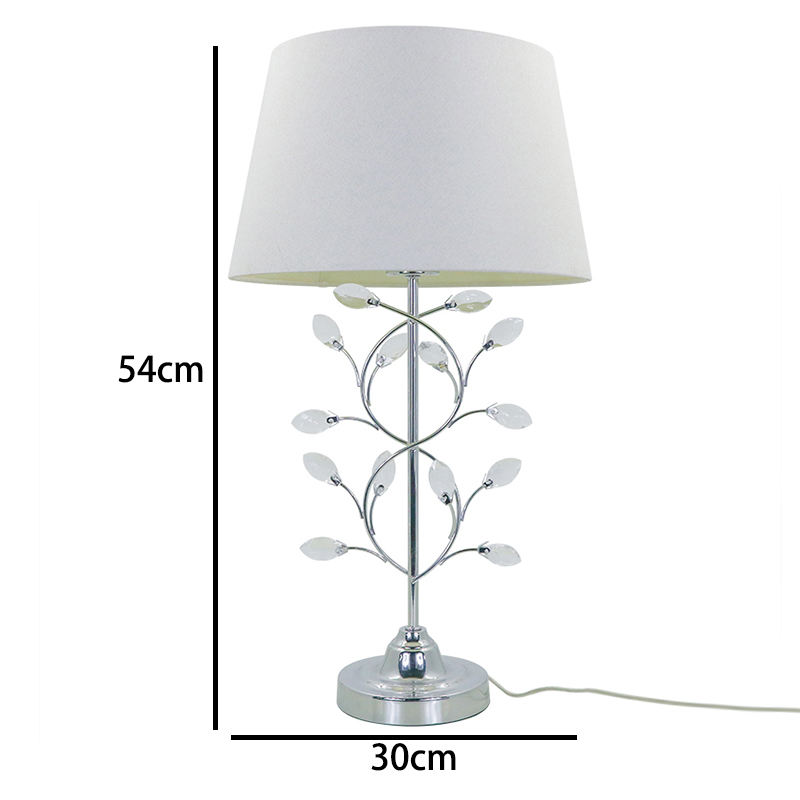 Crystal Modern Indoor White Tapered Fabric Lampshade LCS800picture3