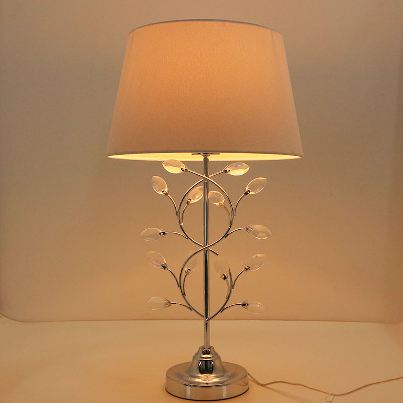 Crystal Modern Indoor White Tapered Fabric Lampshade LCS800picture4