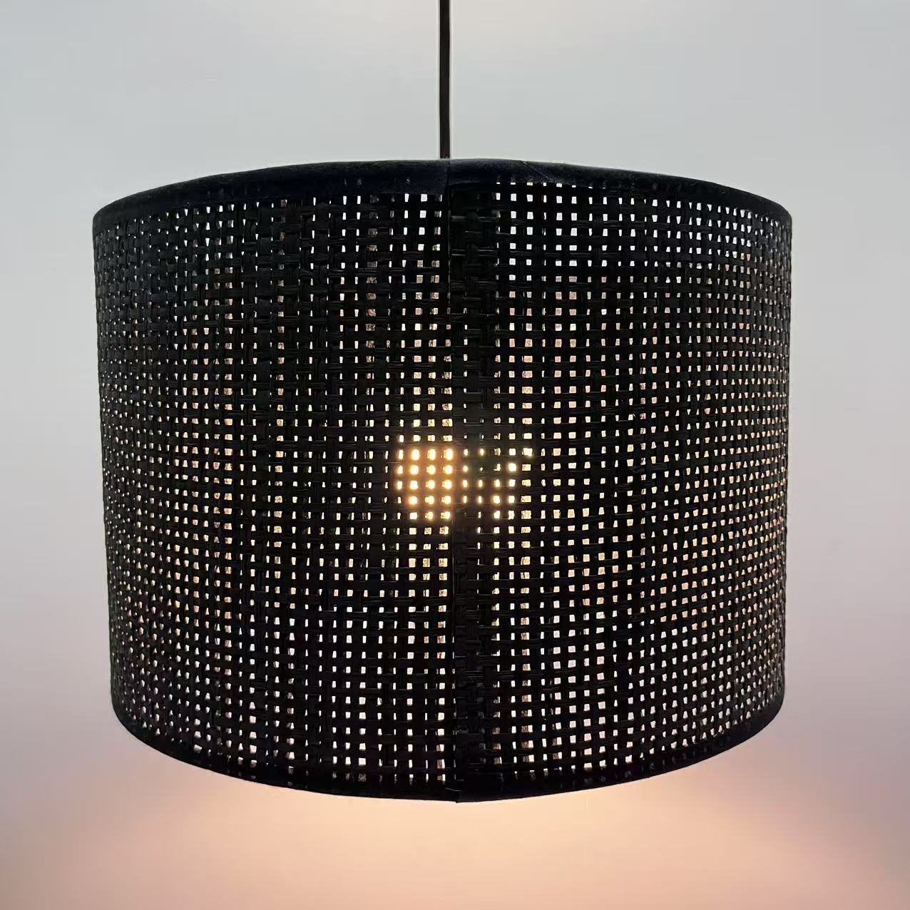 Luxury Modern Classic Black Paper Fabric Lampshade LCS760picture2