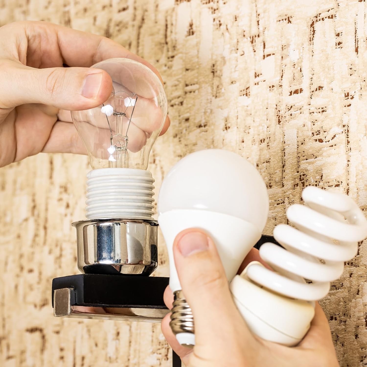 Black Metal Screw Decorative Lighting Accessories E27 Lamp Socket BAS350picture4