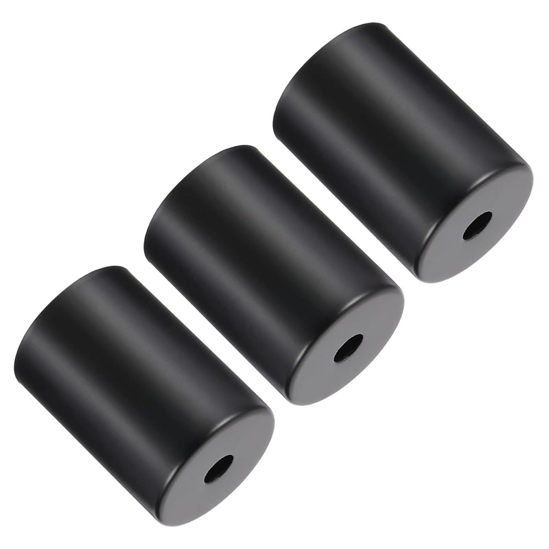 Black me<i></i>tal Screw Decorative Lighting Accessories E27 Lamp Socket 43mm*60mm Lamp ba<i></i>ses Holder Covers Sleeves for Pendant Lamp