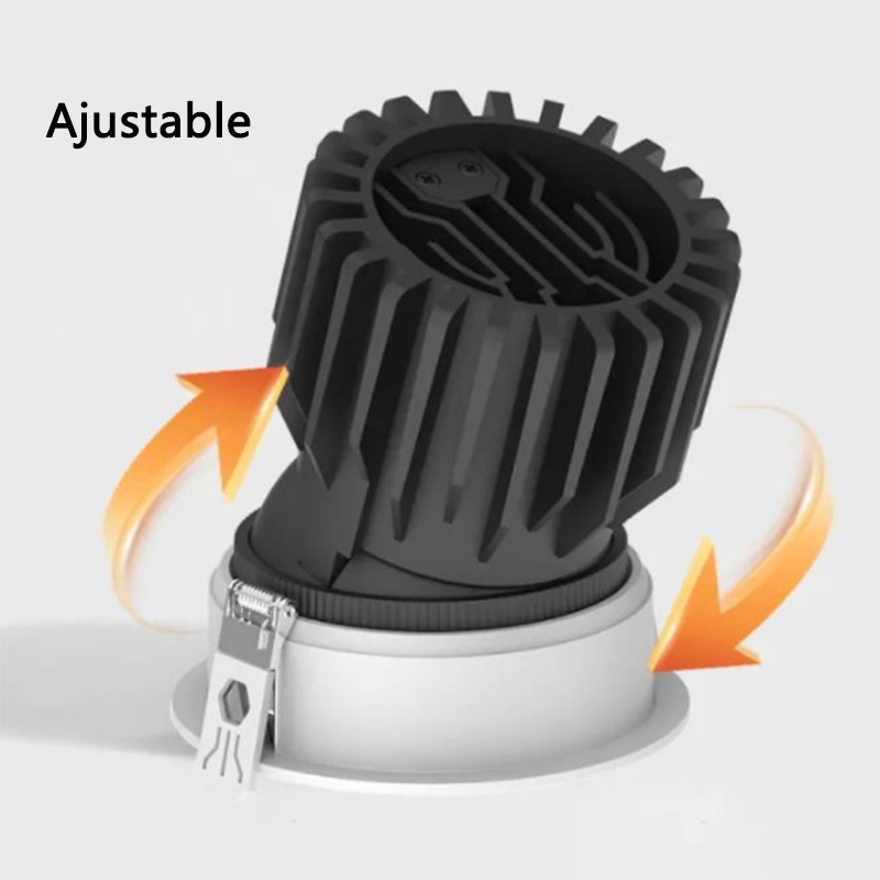 Dimmable 0-10V DALI Triac Aluminum Ceiling Anti-Glare Recessed LED Downlight DL2410picture4