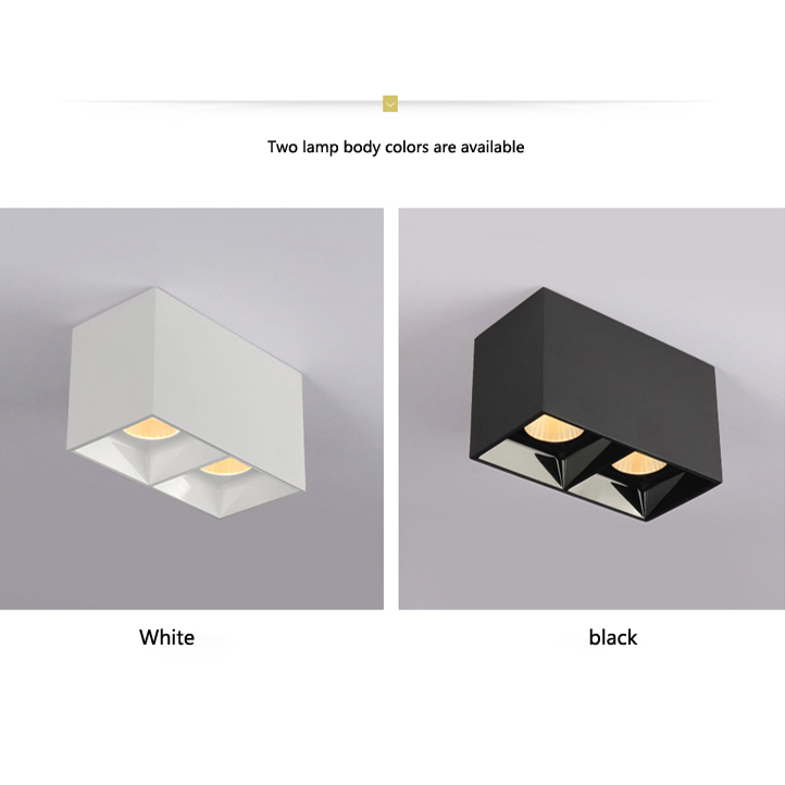 Double Head Three Head COB Indoor Hotel Showroom 7W 10W 15W LED Downlight DL2380picture3