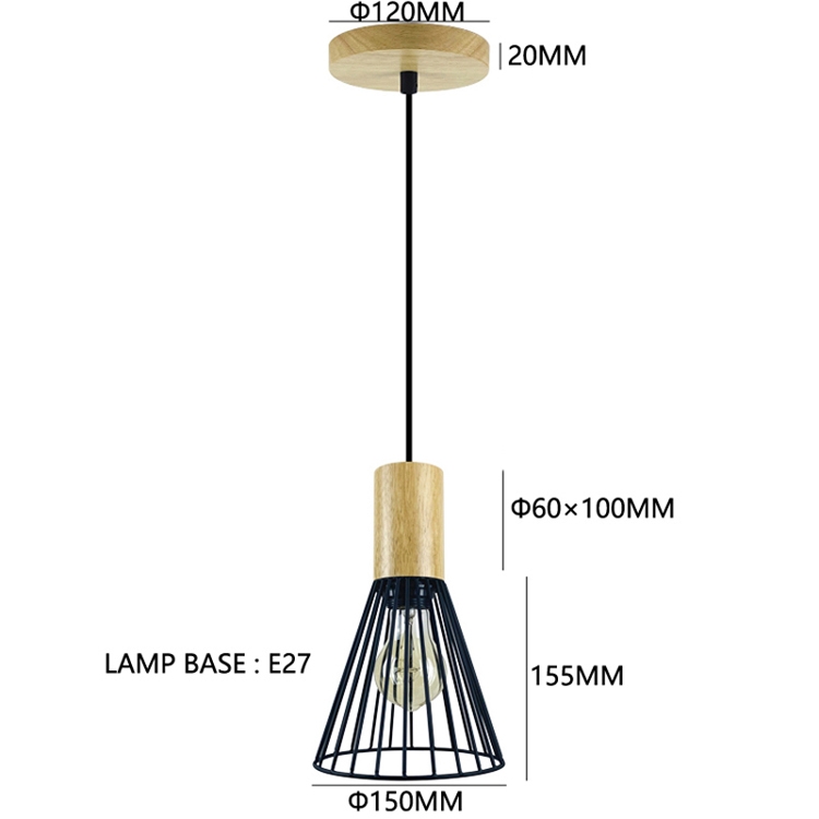 Vintage Single Small Metal Shade Bedroom Bedside Dining LED Pendant PEN1960picture3