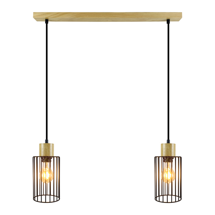 Iron Loft Cage Pyramid Indoor E27 Base Nordic Pendant Lights PEN1950picture2