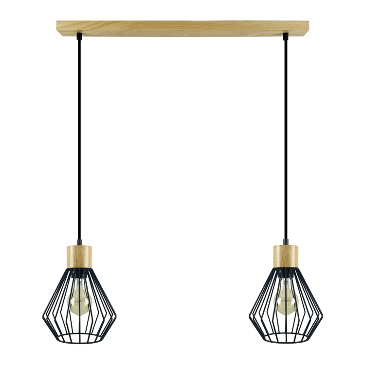 Iron Loft Cage Pyramid Indoor E27 Base Nordic Pendant Lights PEN1950picture5