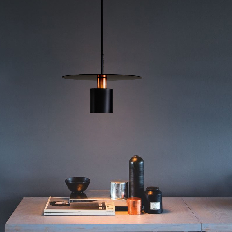 Modern Retro Vintage Kitchen Hanging Black and Gold Pendant Light PEN1910picture6