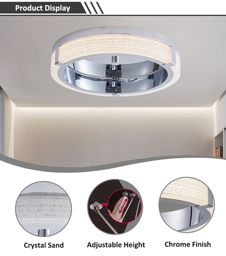 Indoor Ceiling Mounted Modern 3CCT Dimming Round Ceiling Lamps CL1180picture6