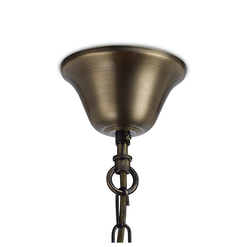 Antique Brass Amber Glass Pendant Light PEN1880picture3