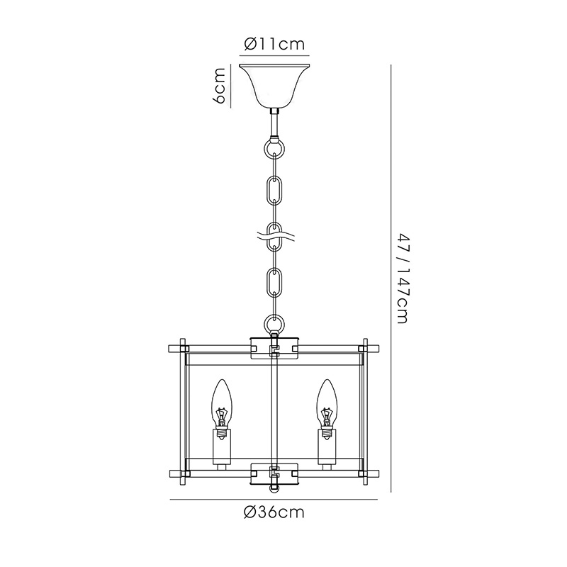 Antique Brass Amber Glass Pendant Light PEN1880picture4