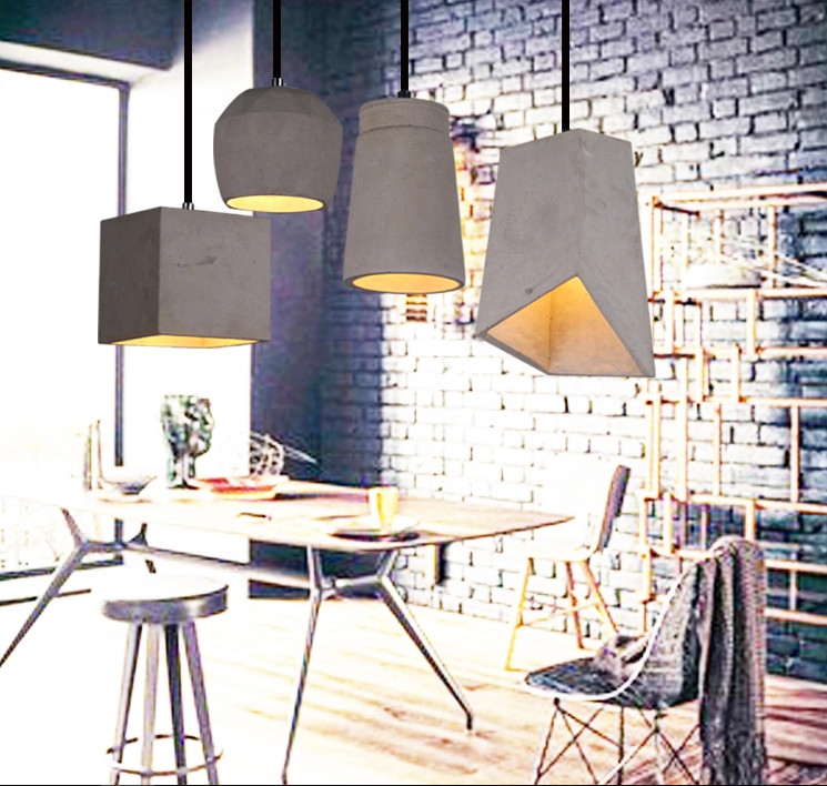 Loft Vintage Cement Industry Small Pendant Lamp PEN1860picture5