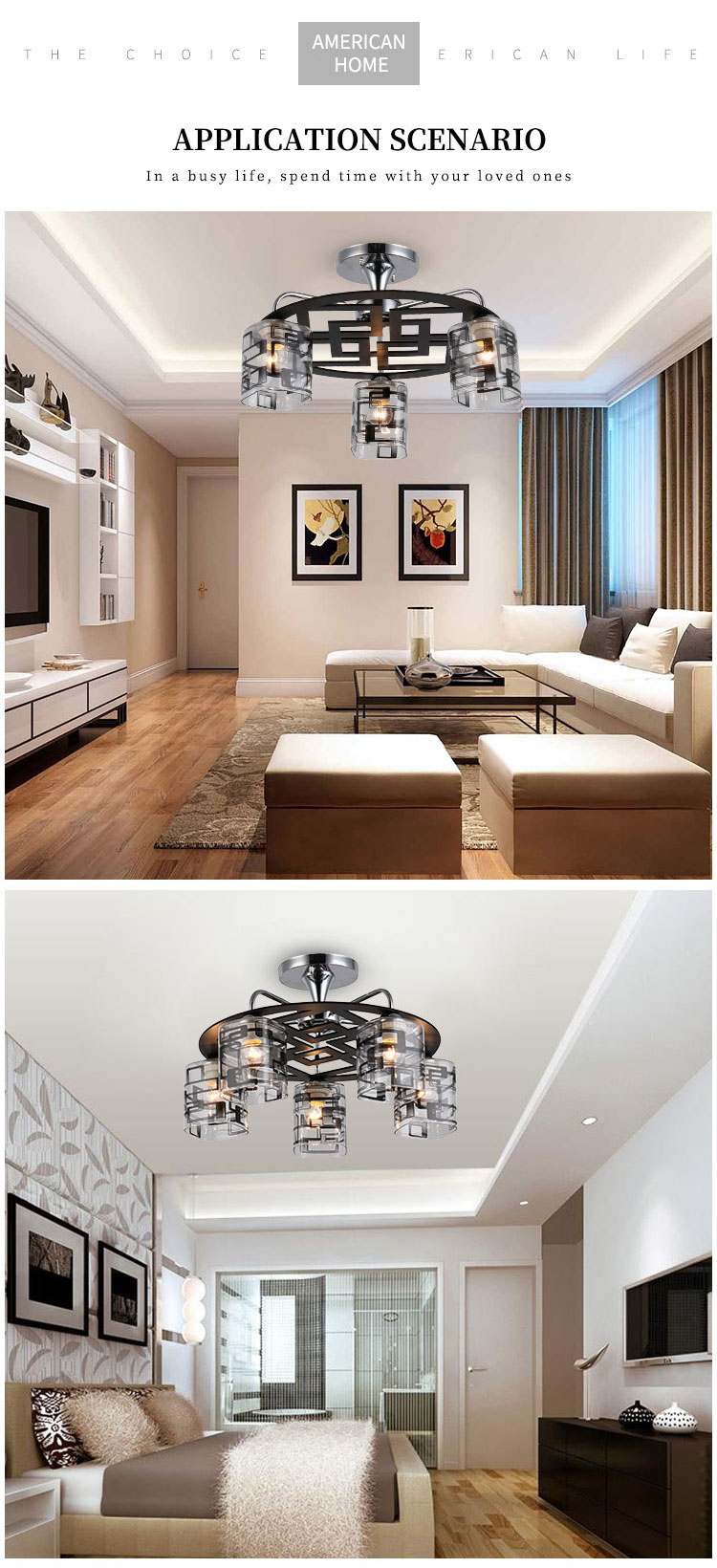 Art Design Glass Modern Style Dining Room Restaurant Hanging Pendant Light