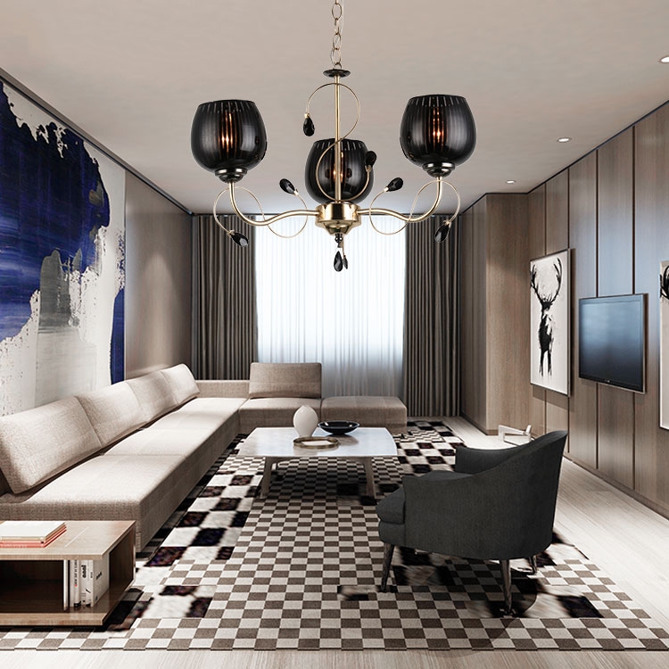 Creative Hanging Lamp Bedroom Indoor Decoration Glass Pendant Chandelier CHA720picture2