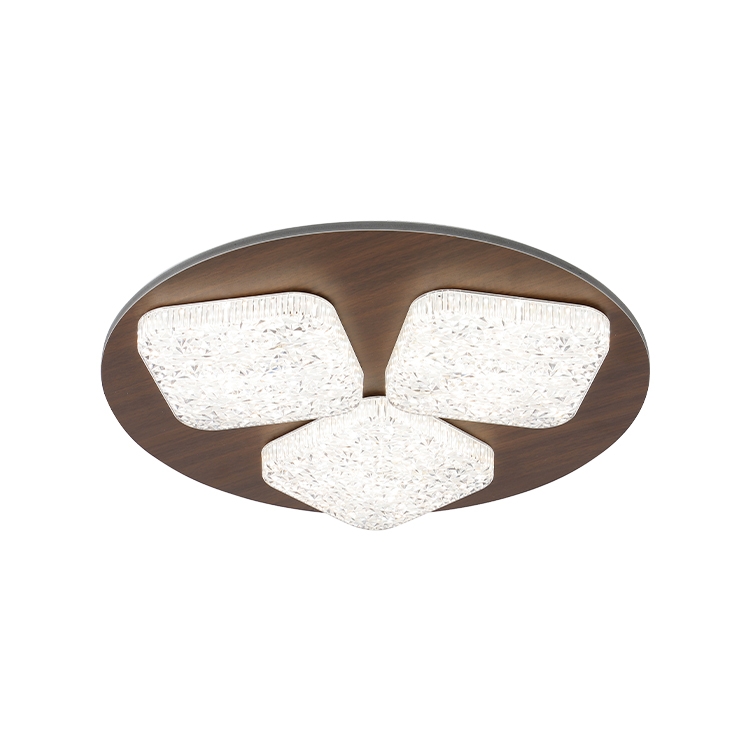 Wooden Color 36w 48w Dimmable 2.4g Remote Round LED Ceiling Light CL1160picture2