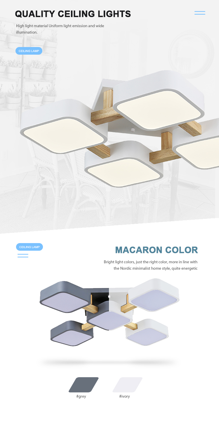 High Bright Indoor Hanging Ceiling Led Pendant Lamp Modern Nordic Custom Bedroom Ceiling Light