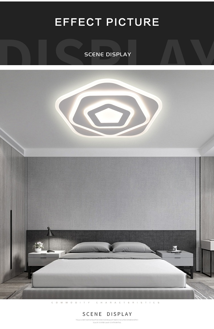 Co<i></i>ntemporary Acrylic Flower Design Modern Bedroom Luxury Decorative Led Ceiling Light