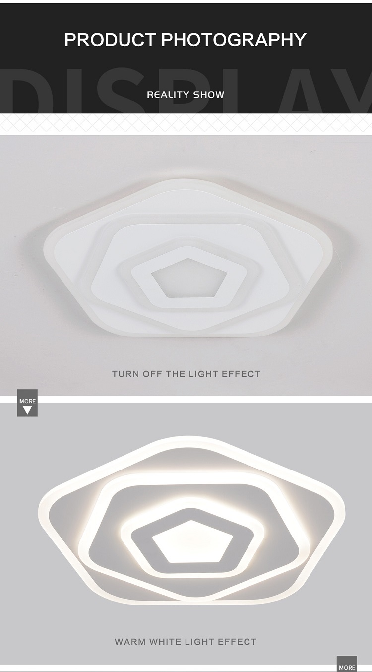 Co<i></i>ntemporary Acrylic Flower Design Modern Bedroom Luxury Decorative Led Ceiling Light