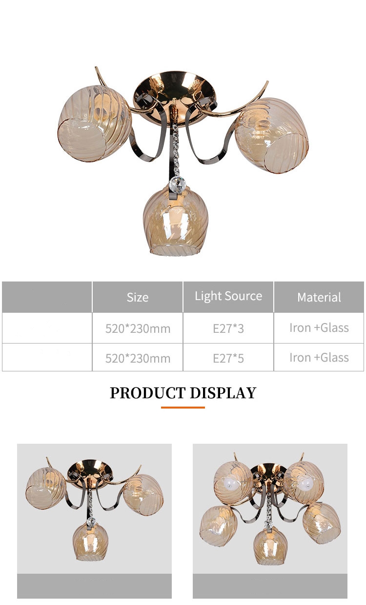 Good Quality Classic Hanging Glass Creative for Children E27 Ceiling Lights