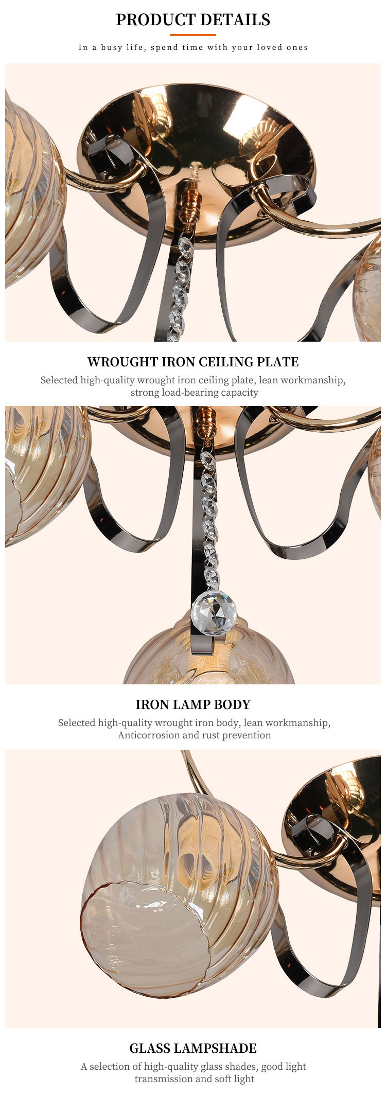 Good Quality Classic Hanging Glass Creative for Children E27 Ceiling Lights