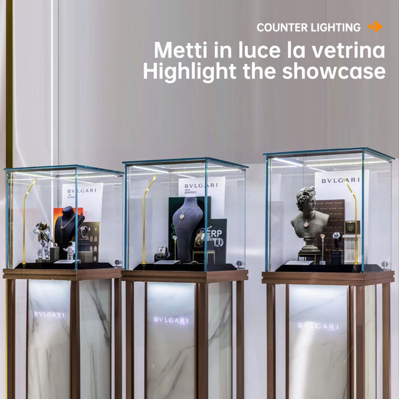 Super Thin 3W 12V 24V LED Stem Spot Light Jewelry Display Case JEW350picture5