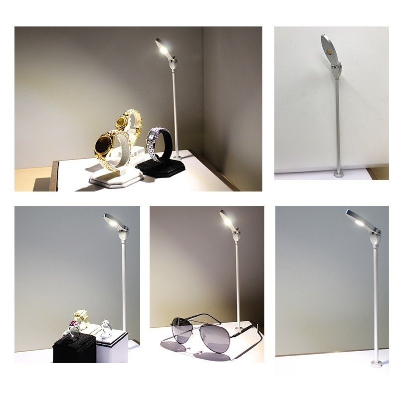 Luxury 4W LED Cabinet Lights Jewelry Cosmetics Pole Lights Glasses Counter Spotlights Museum Cultural Relics Display Spotlights