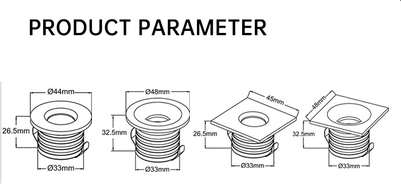Indoor Light Four Styles to Choose LED Mini Ceiling Spotlight Downlight DL2330picture3