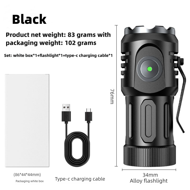 USB Rechargeable IP65 Waterproof Portable LED Flashlight HDL970picture6