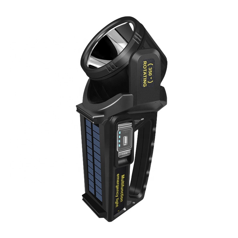 Super Bright Rotatable LED Rechargeable Solar COB Searchlight Headlight HDL960picture5