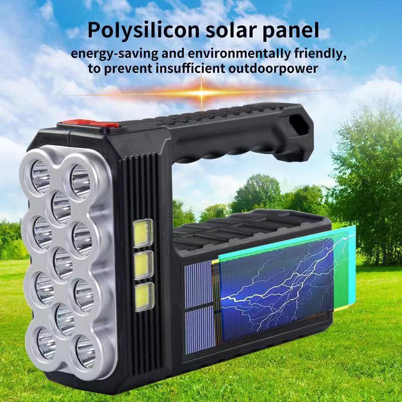 Portable Waterproof Rechargeable Handheld Solar LED Searchlight FSH1620picture4