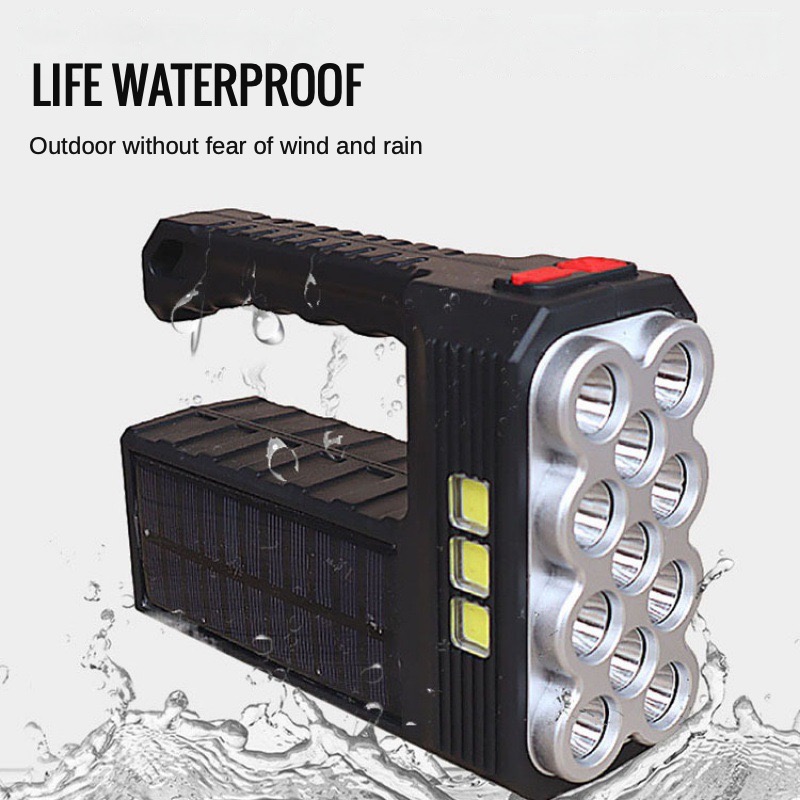 Portable Waterproof Rechargeable Handheld Solar LED Searchlight FSH1620picture5
