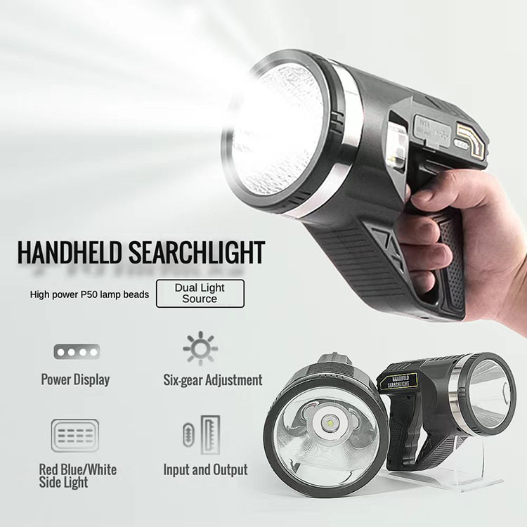 High Brightness Rechargeable LED Flashlights Waterproof Handheld Work Lights WRL680picture2