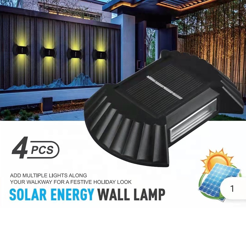 Customized 2LED 8LED Intelligent Outdoor Waterproof Garden Solar Wall Light SWL2330picture2