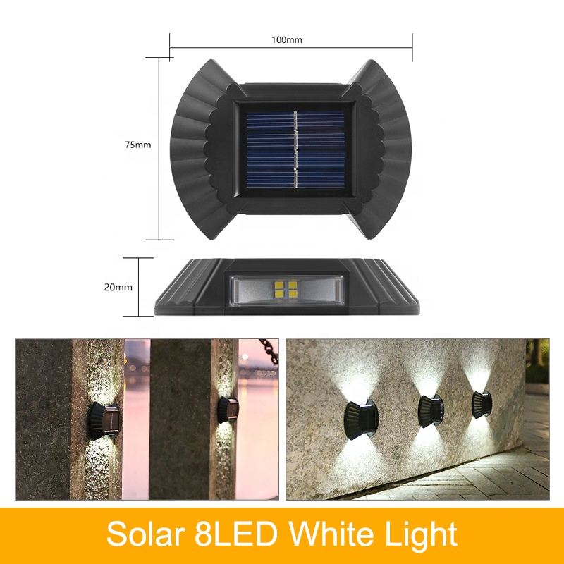 Customized 2LED 8LED Intelligent Outdoor Waterproof Garden Solar Wall Light SWL2330picture6