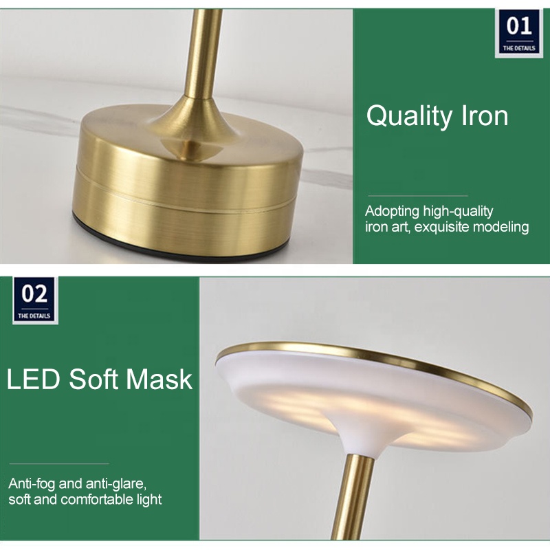 Home & Restaurant Decor Rechargeable Portable LED Table Lamp DTL3160picture6