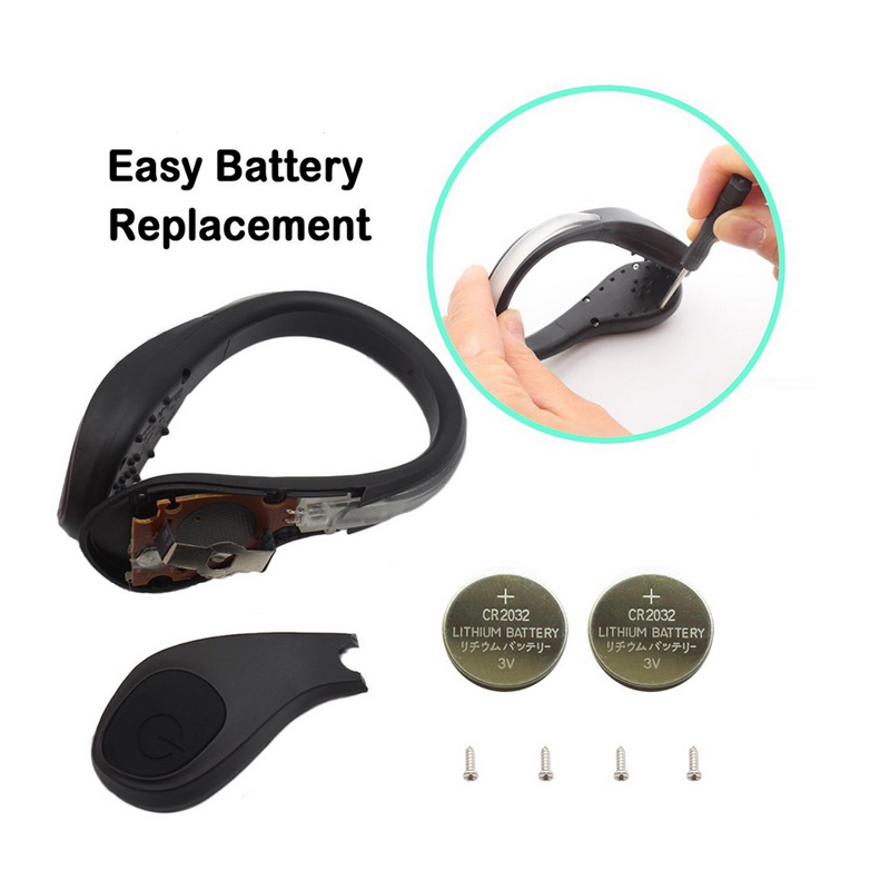 Outdoor Safety Luminous Night Running Shoe Clips Cycling Sports Warning Light RUN400picture2