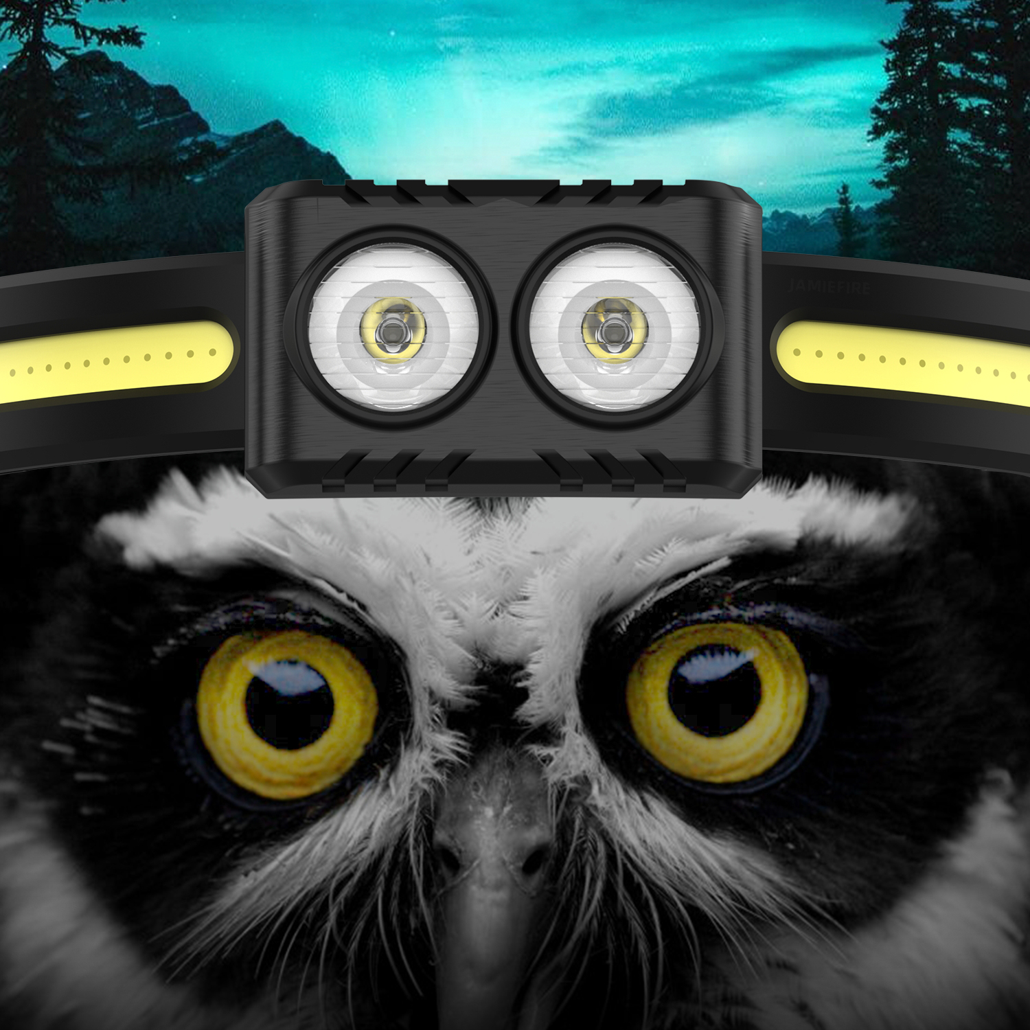 Waterproof 650Lumens COB 210° Rechargeable Wide Beam Headlamps HDL900picture3