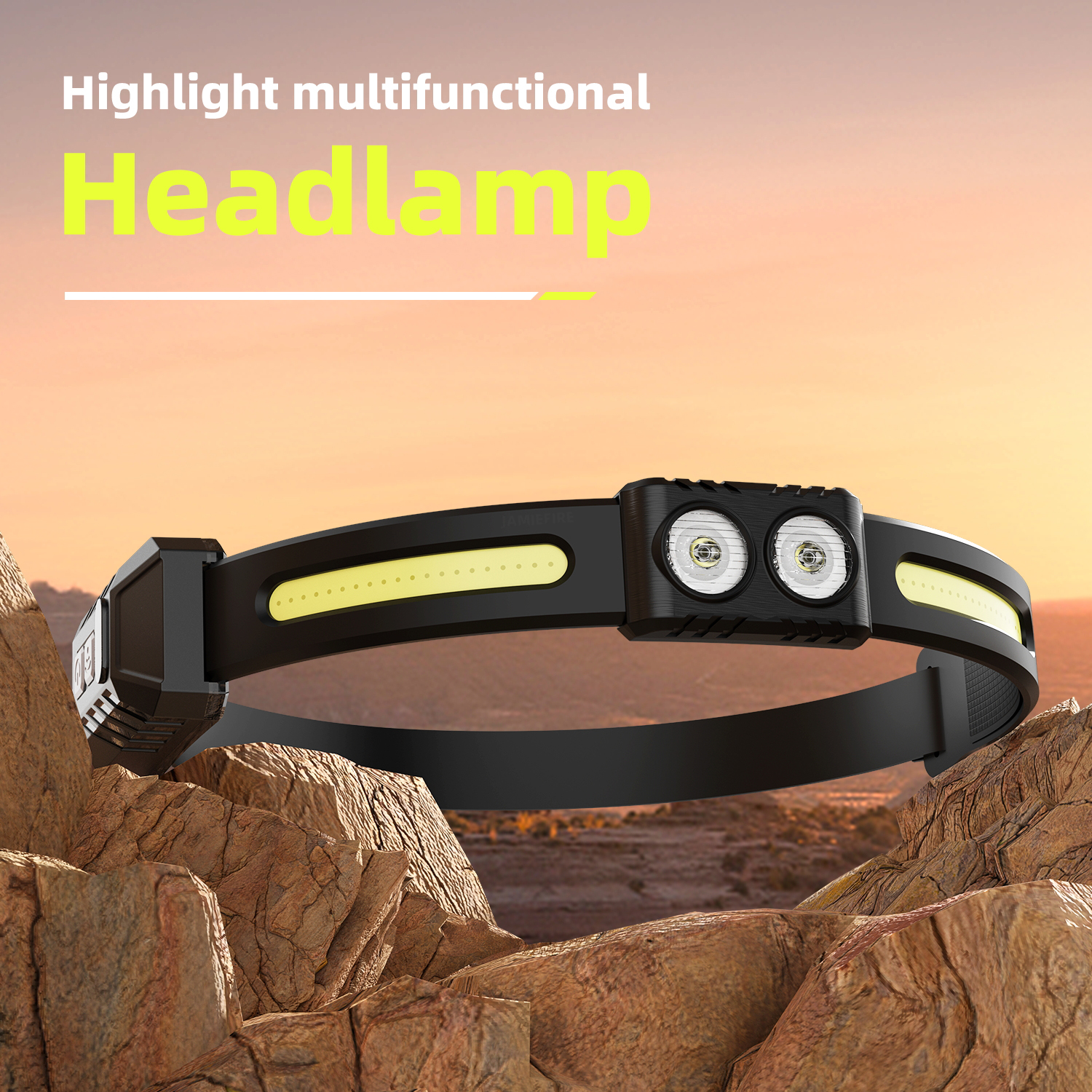 Waterproof 650Lumens COB 210° Rechargeable Wide Beam Headlamps HDL900picture5