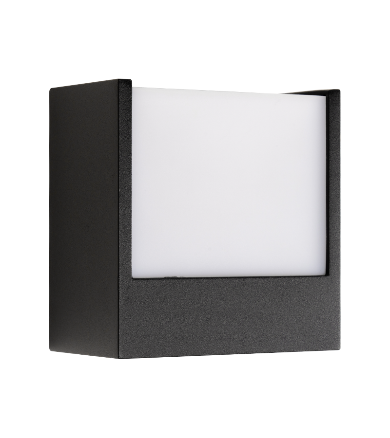 Aluminum&PC IP44 Waterproof Square-Shape Wall Light for Garden WL5520picture2