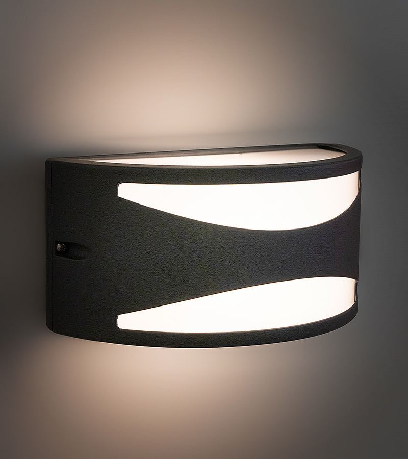 Aluminum Black Box with PC Shade Outdoor Decorative Wall Light WL5500picture5