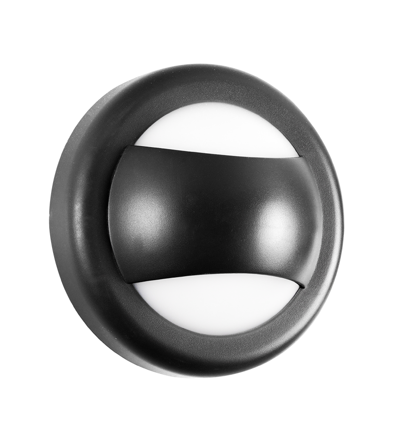 Black Simple Round Modern IP65 Waterproof LED Wall Light WL5490picture2