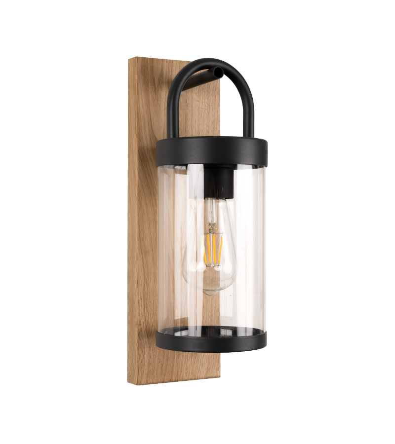 Modern Cylinder Waterproof Aluminum Body +Glass Wall Sconce Light WL5460