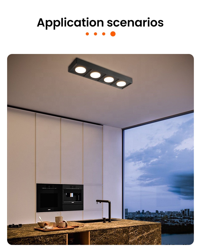 Surface Mount Not Dimmable Living Room Bedroom Rectangle LED Grille Lamp GRL330picture5