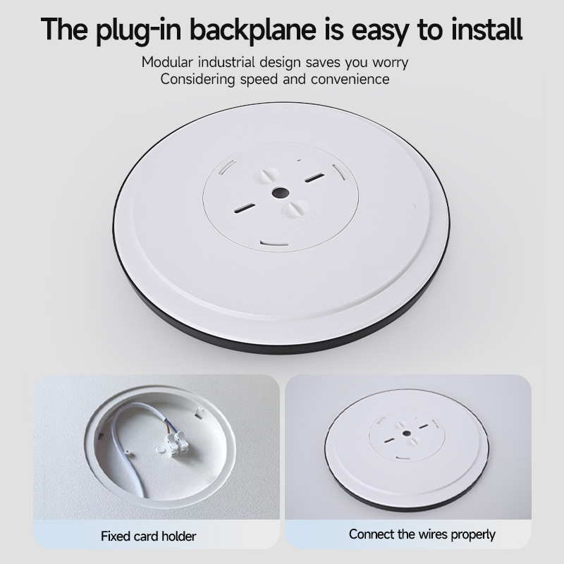 Ultra-thin Side Emitting pink Frame Circular LED Ceiling Light CL1080picture6